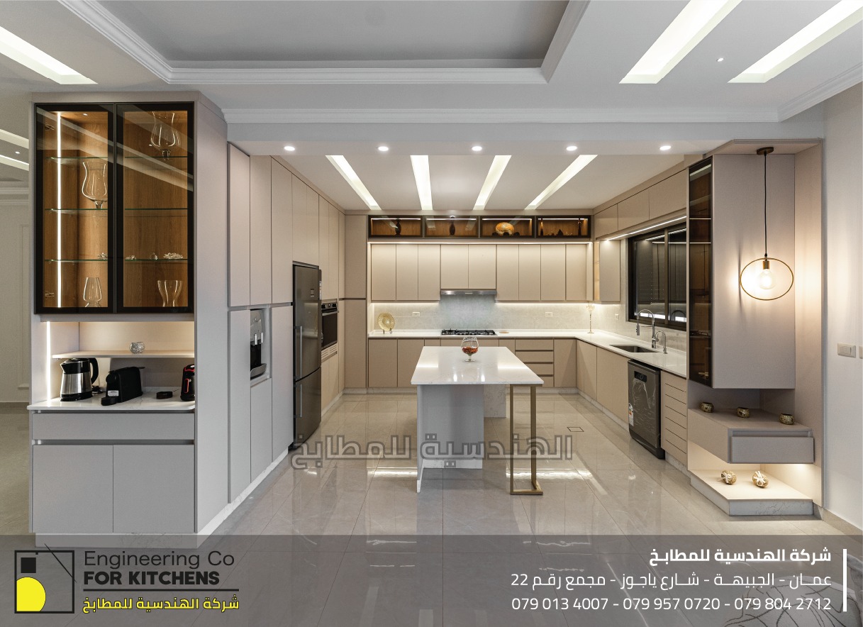 You are currently viewing مطبخ عصري بألوان هادئة وتصميم متناسق يليق بذوقك